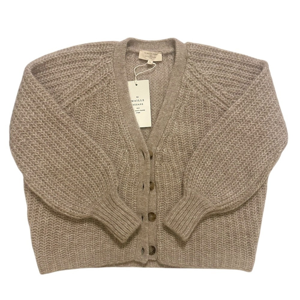 NWTđ Sezane Basile Cardigan - Beige XS - Picture 2 of 6